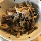 褒められこんにゃくとゼンマイの煮物